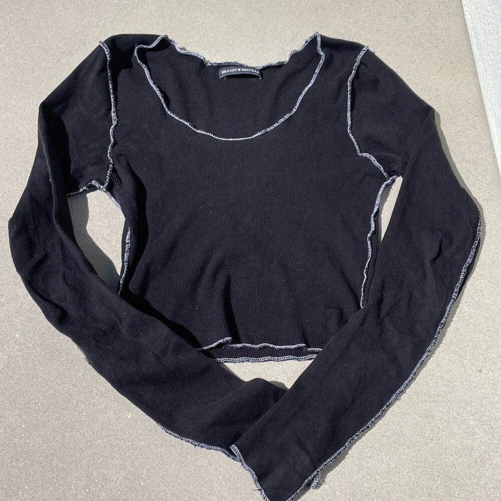 Black Brandy Melville crop-top